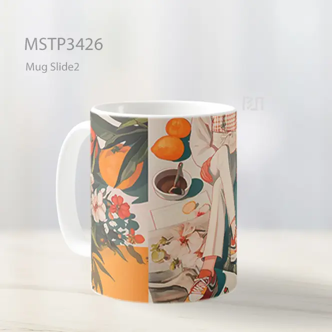 Meja Buah Dan Buku Mug MSTP3426 - All-side / Desain