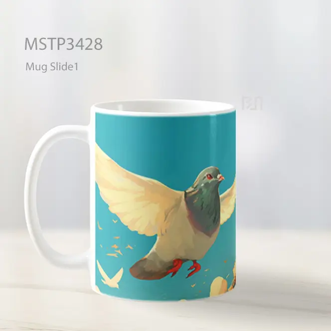 Merpati Terbang Mug MSTP3428 - All-side / Desain