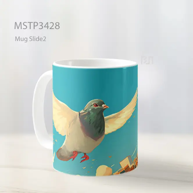 Merpati Terbang Mug MSTP3428 - All-side / Desain