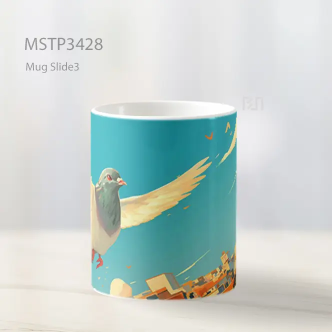 Merpati Terbang Mug MSTP3428 - All-side / Desain