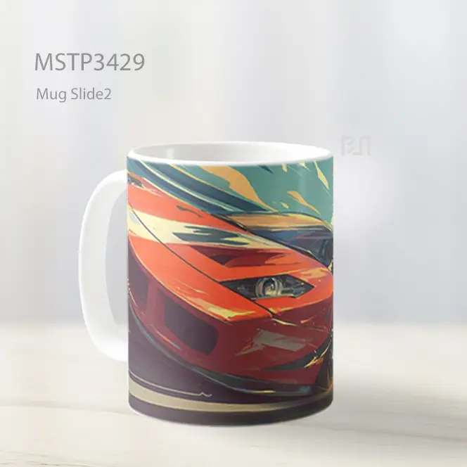 Mobil Sport Shiba Inu Mug MSTP3429 - All-side / Desain
