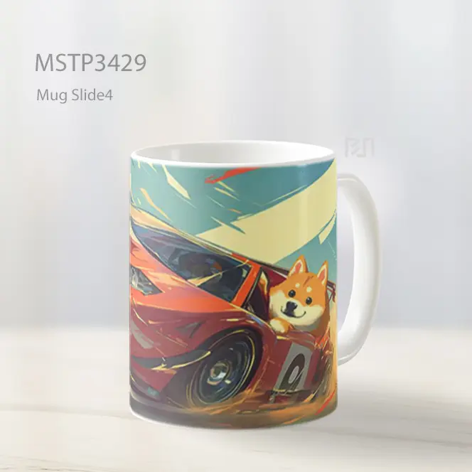 Mobil Sport Shiba Inu Mug MSTP3429