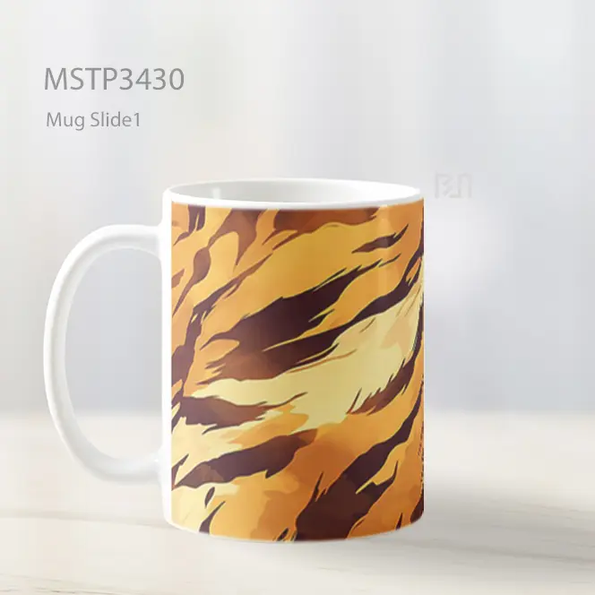 Motif Harimau Mug MSTP3430 - All-side / Desain
