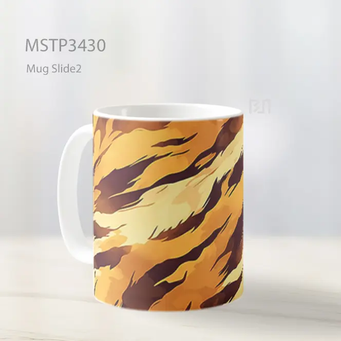 Motif Harimau Mug MSTP3430 - All-side / Desain