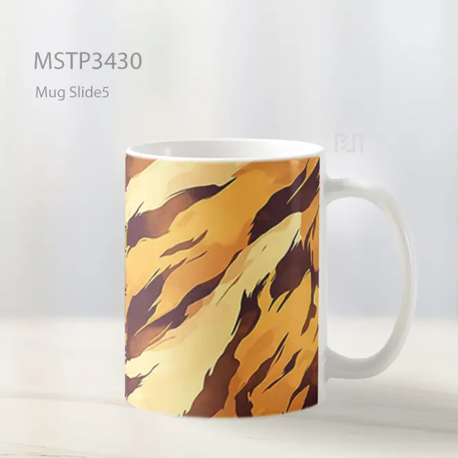Motif Harimau Mug MSTP3430 - All-side / Desain