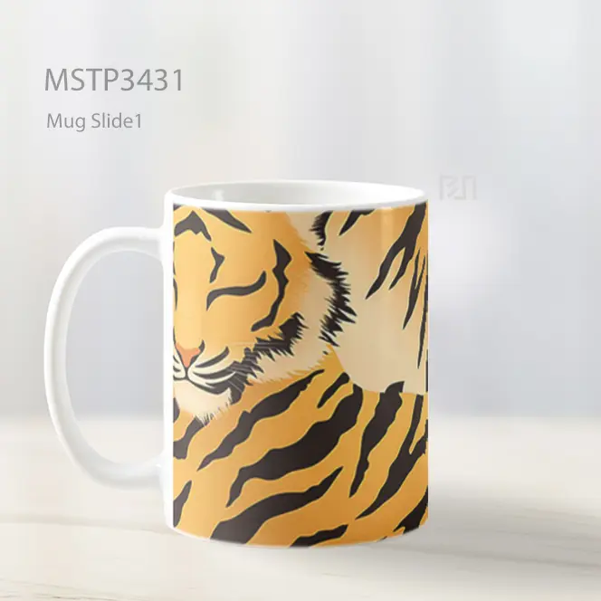 Motif Harimau Mug MSTP3431 - All-side / Desain