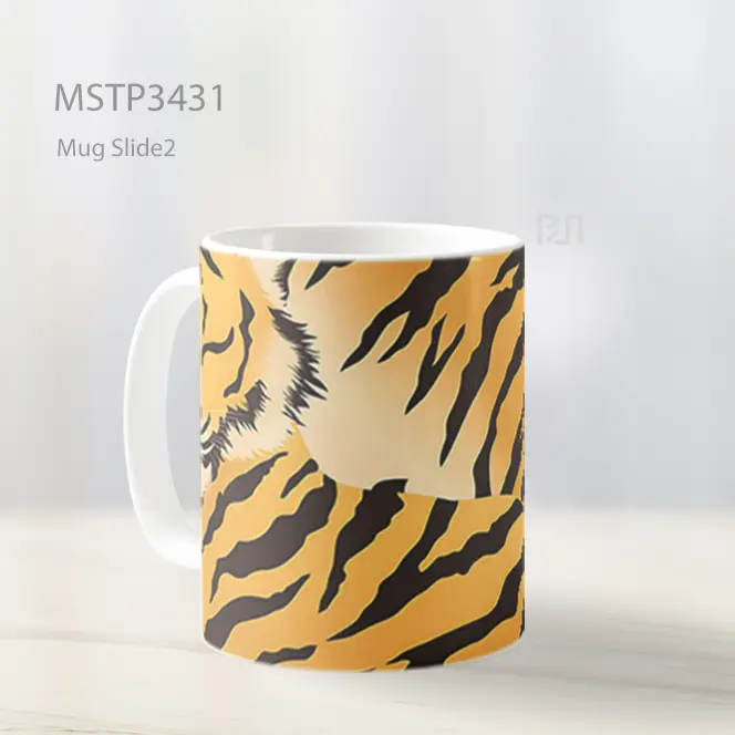 Motif Harimau Mug MSTP3431 - All-side / Desain