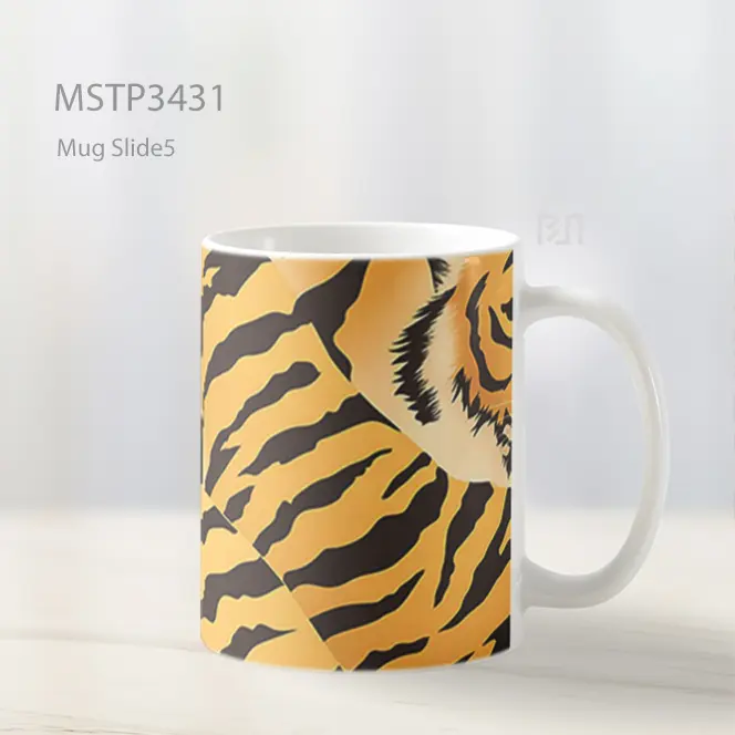 Motif Harimau Mug MSTP3431 - All-side / Desain