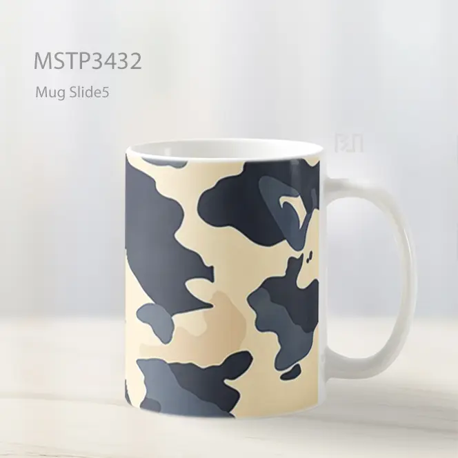 Motif Loreng Sapi Mug MSTP3432 - All-side / Desain