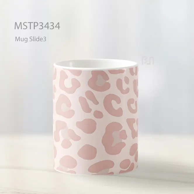 Motif Macan Tutul Pink Mug MSTP3434 - All-side / Desain