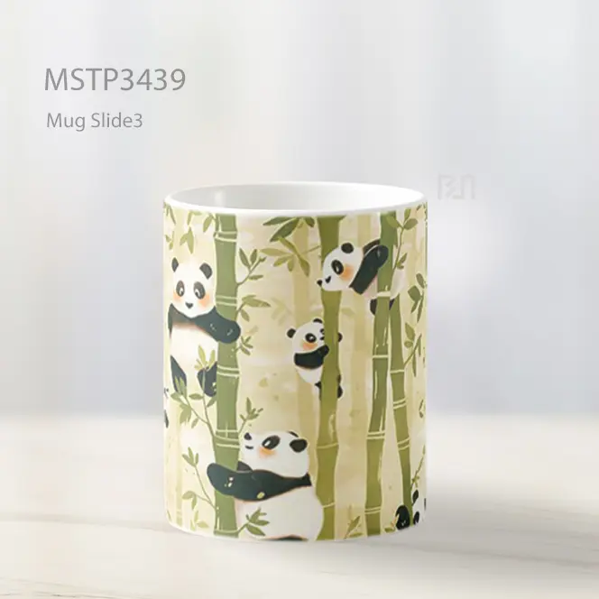 Panda Di Hutan Bambu Mug MSTP3439 - All-side / Desain