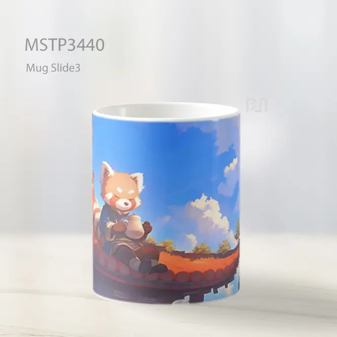 Panda Merah Di Atap Mug MSTP3440 - All-side / Desain