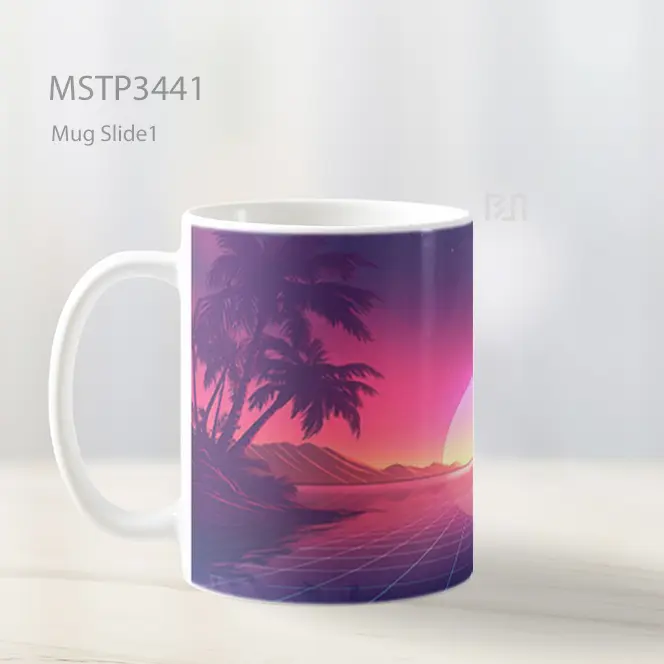 Pantai Senja Ungu Mug MSTP3441 - All-side / Desain