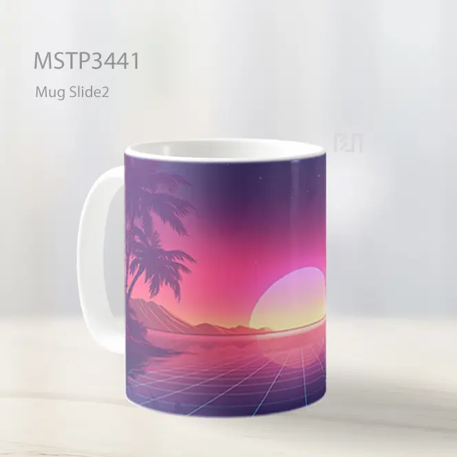 Pantai Senja Ungu Mug MSTP3441 - All-side / Desain