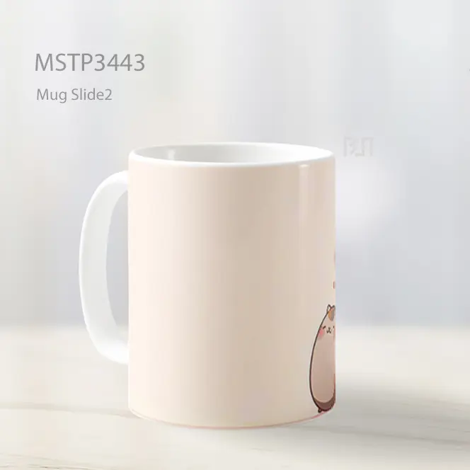 Pasangan Kucing Romantis Mug MSTP3443 - All-side / Desain