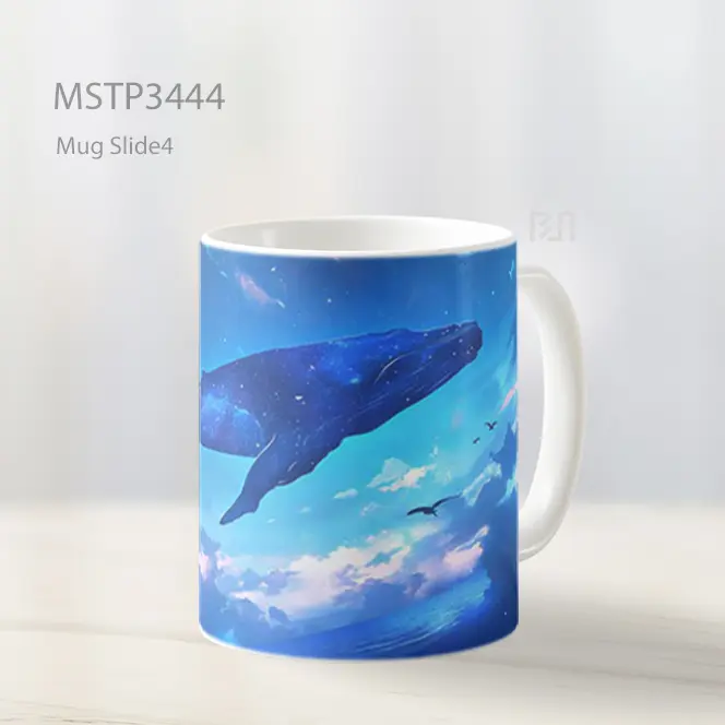 Paus Biru Menari Di Laut Ajaib Mug MSTP3444