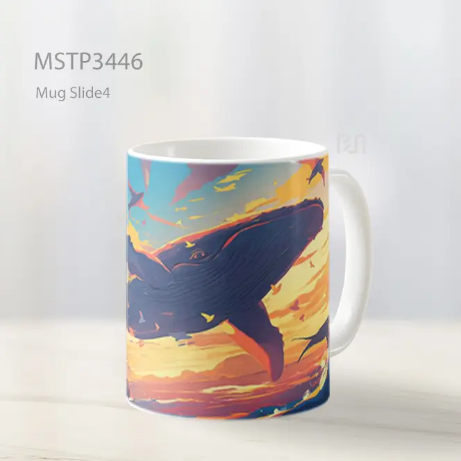 Paus Di Langit Senja Mug MSTP3446
