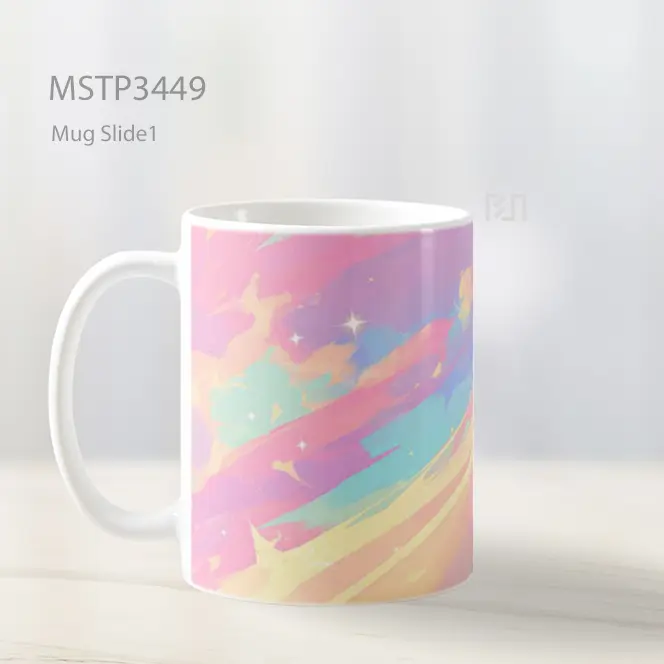 Pelangi Pastel Mug MSTP3449 - All-side / Desain