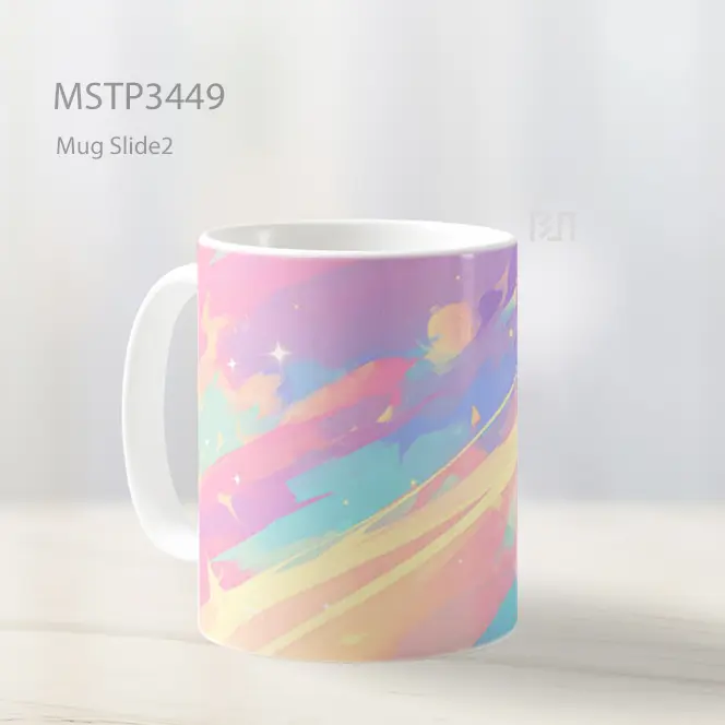 Pelangi Pastel Mug MSTP3449 - All-side / Desain