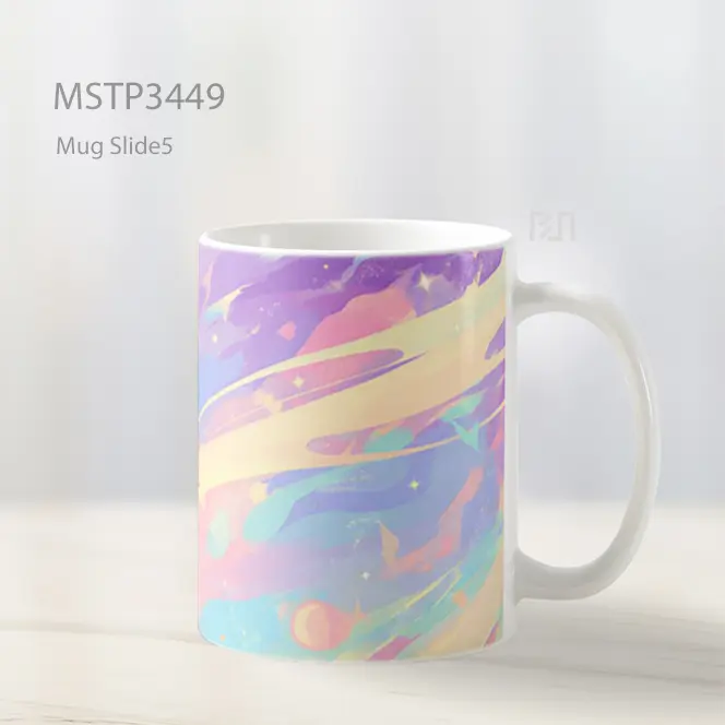 Pelangi Pastel Mug MSTP3449 - All-side / Desain
