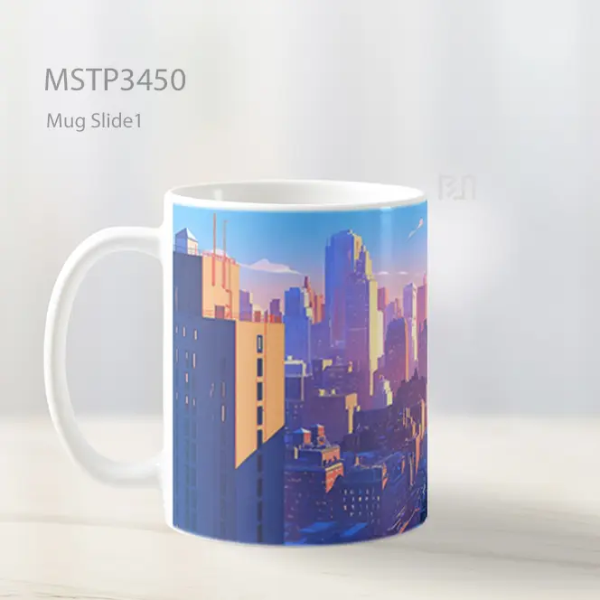 Pencakar Langit Mug MSTP3450 - All-side / Desain