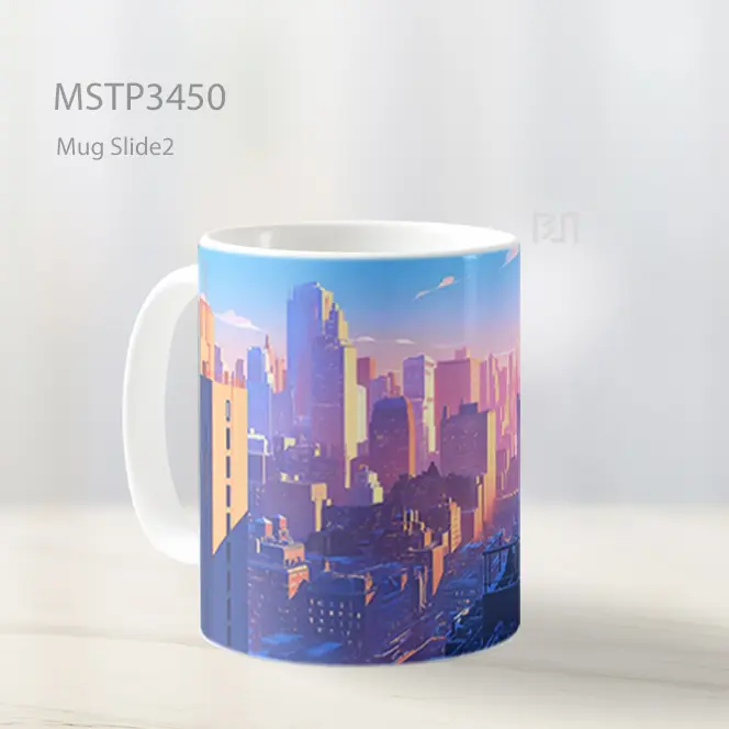 Pencakar Langit Mug MSTP3450 - All-side / Desain