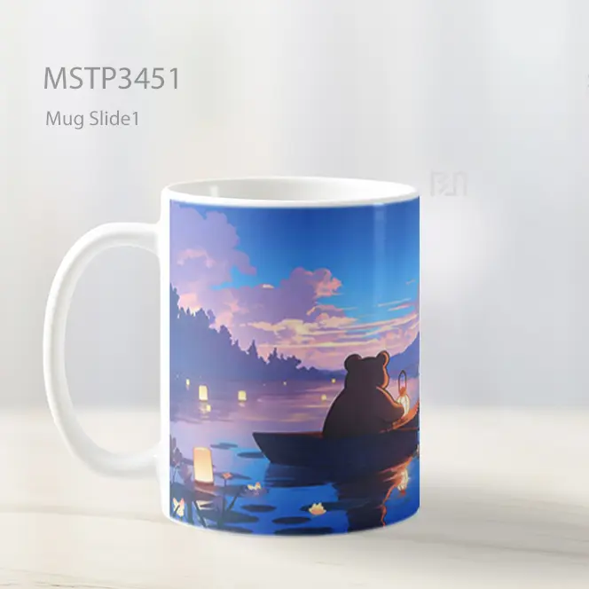 Perahu Di Malam Festival Lampion Mug MSTP3451 - All-side / Desain