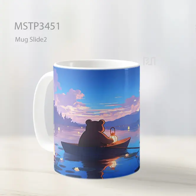 Perahu Di Malam Festival Lampion Mug MSTP3451 - All-side / Desain