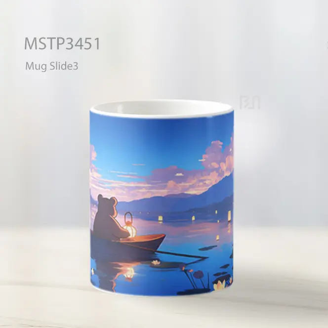 Perahu Di Malam Festival Lampion Mug MSTP3451 - All-side / Desain