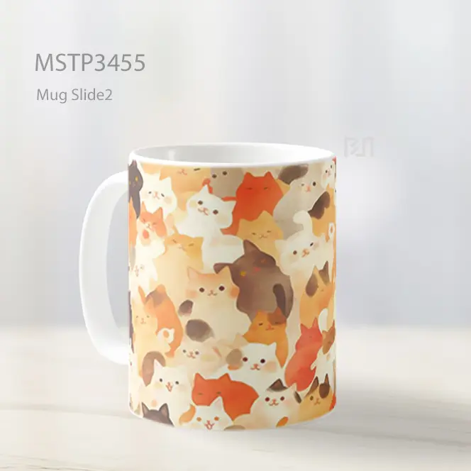 Pola Anjing Lucu Mug MSTP3455 - All-side / Desain
