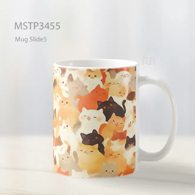 Pola Anjing Lucu Mug MSTP3455 - All-side / Desain