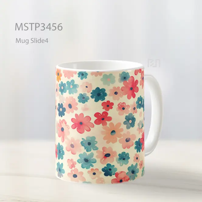 Pola Bunga Pastel Mug MSTP3456