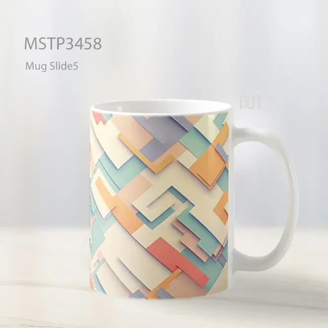 Pola Geometris Pastel Mug MSTP3458 - All-side / Desain