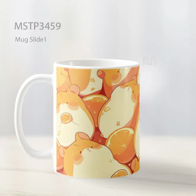 Pola Hamster Lucu Mug MSTP3459 - All-side / Desain