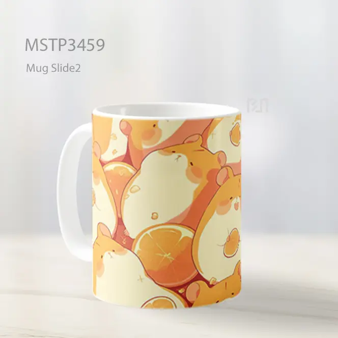 Pola Hamster Lucu Mug MSTP3459 - All-side / Desain