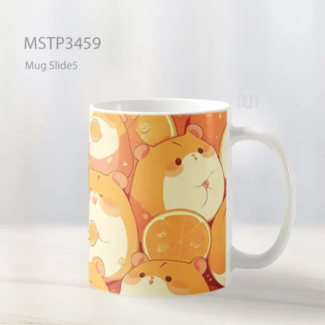 Pola Hamster Lucu Mug MSTP3459 - All-side / Desain