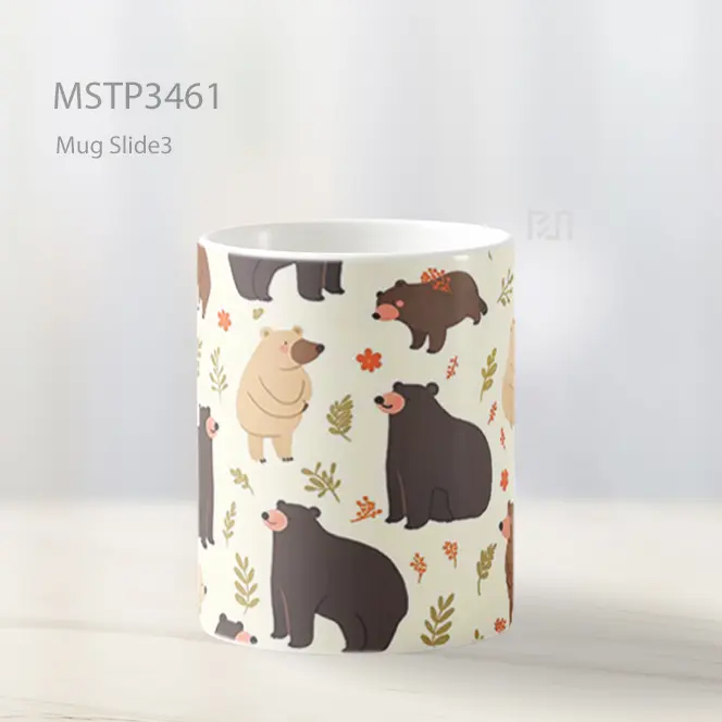 Pola Kucing Hitam Mug MSTP3461 - All-side / Desain