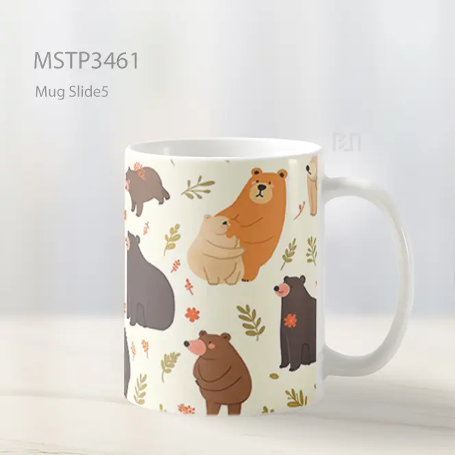 Pola Kucing Hitam Mug MSTP3461 - All-side / Desain