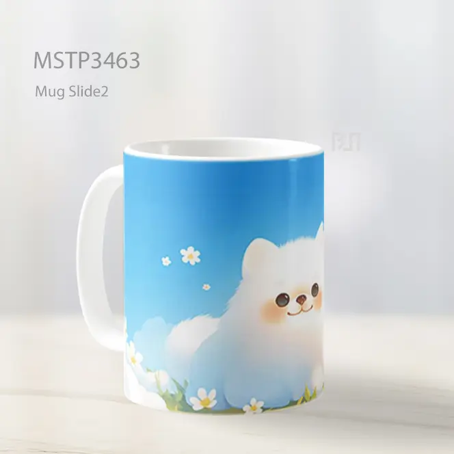 Pomeranian Awan Mug MSTP3463 - All-side / Desain