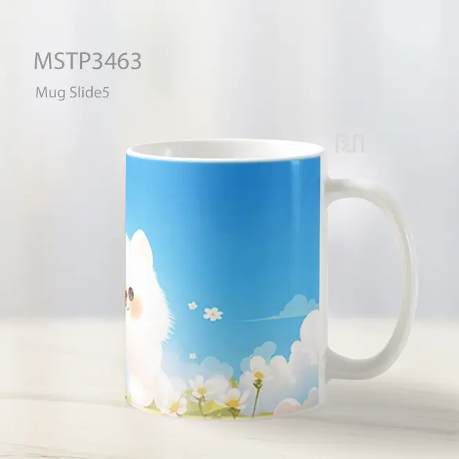 Pomeranian Awan Mug MSTP3463 - All-side / Desain