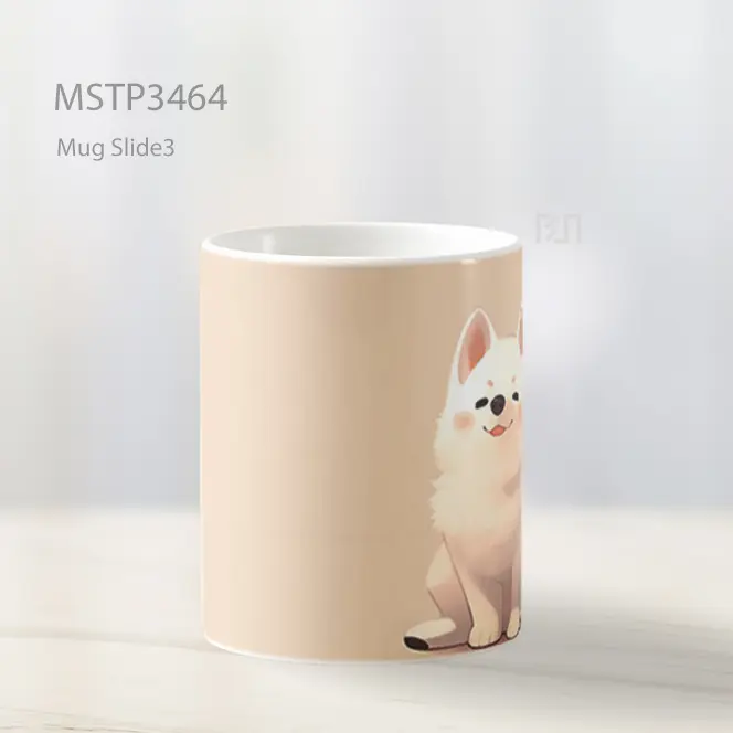 Pomeranian Lucu Mug MSTP3464 - All-side / Desain