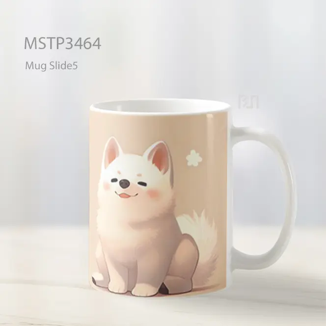 Pomeranian Lucu Mug MSTP3464 - All-side / Desain