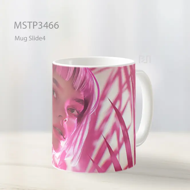 Potret Gadis Pink Mug MSTP3466