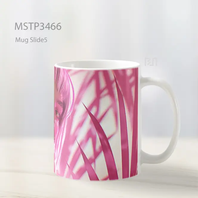 Potret Gadis Pink Mug MSTP3466 - All-side / Desain