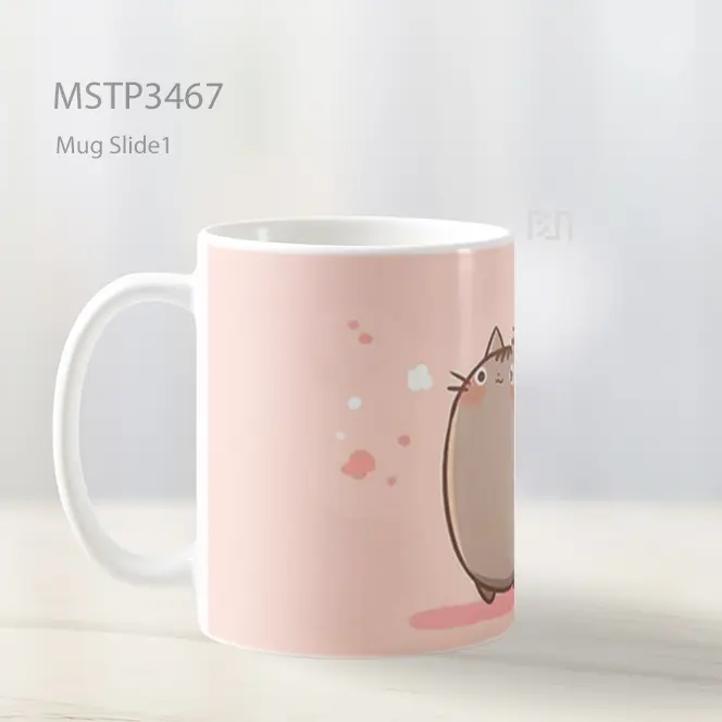 Pusheen Duduk Lucu Mug MSTP3467 - All-side / Desain