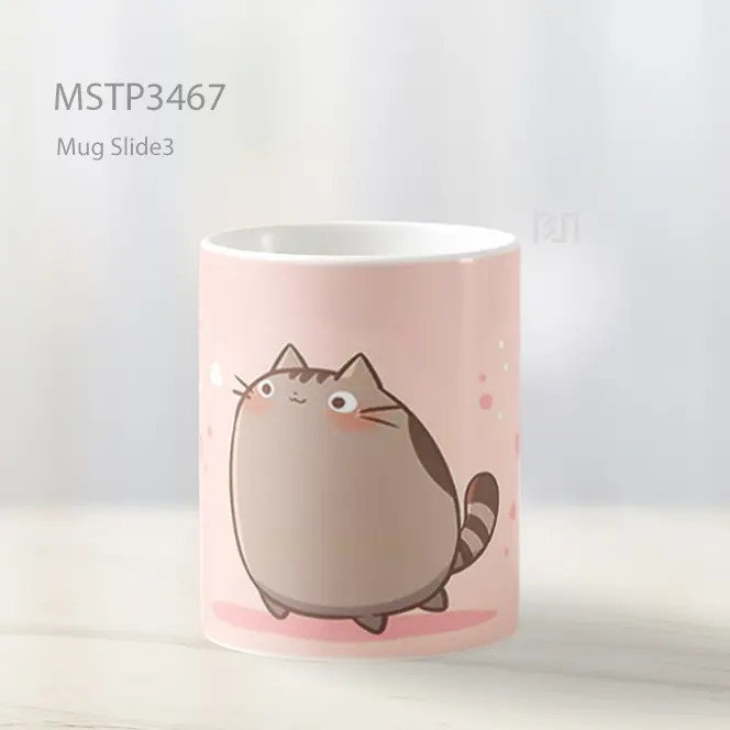 Pusheen Duduk Lucu Mug MSTP3467 - All-side / Desain