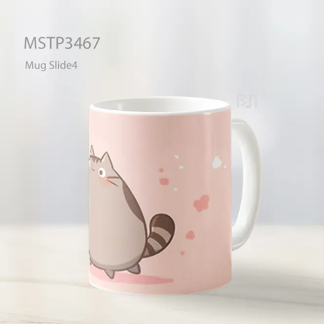 Pusheen Duduk Lucu Mug MSTP3467