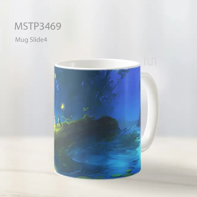 Raccoon Dengan Lentera Mug MSTP3469