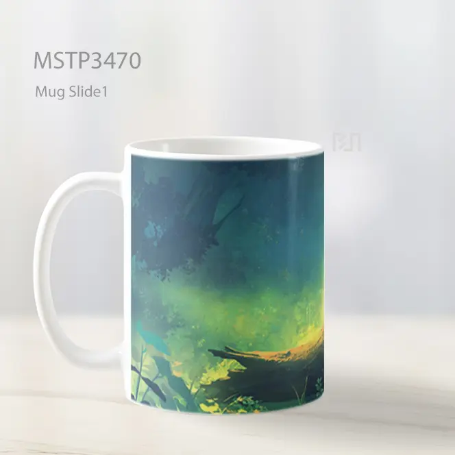 Raccoon Hening Mug MSTP3470 - All-side / Desain