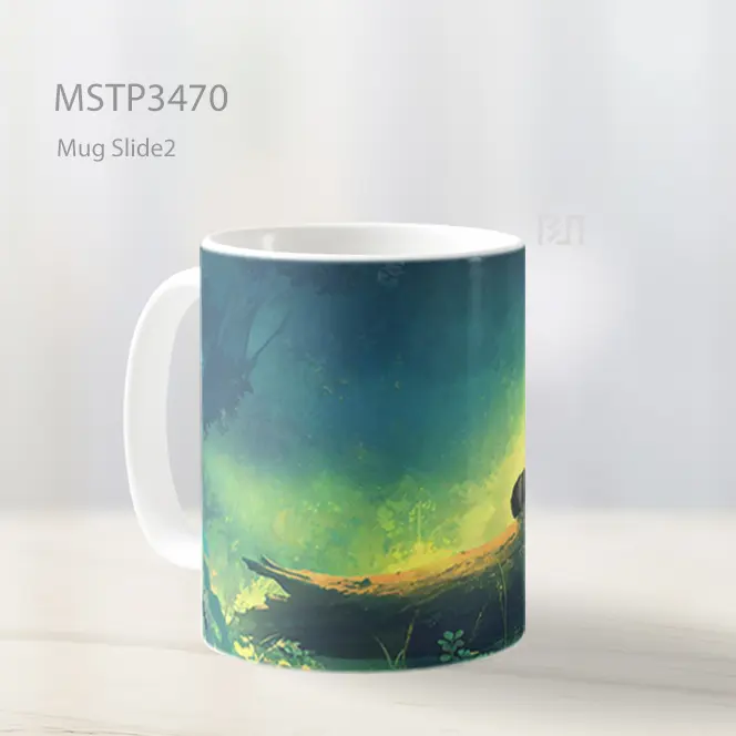 Raccoon Hening Mug MSTP3470 - All-side / Desain
